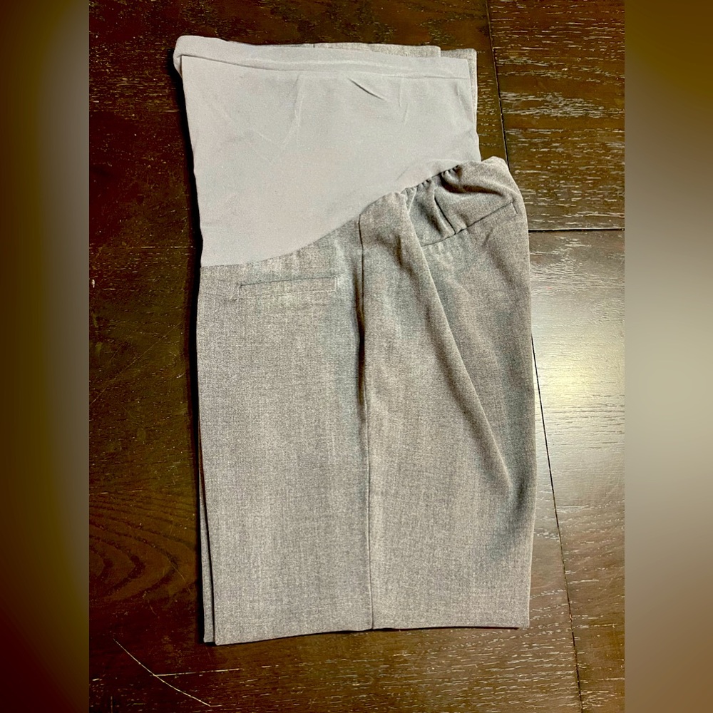 Maternity dress grey pants (S)
